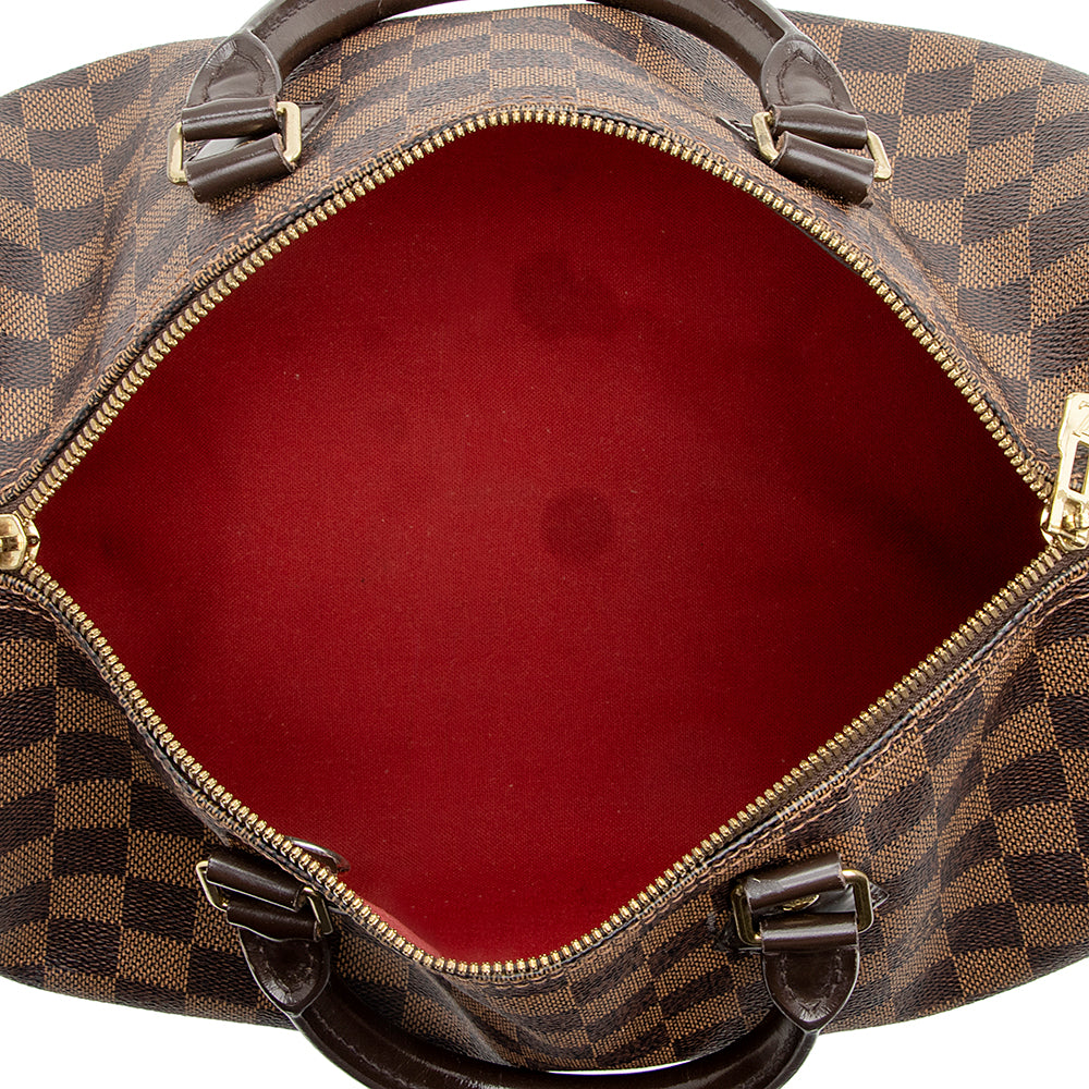 Louis Vuitton Damier Ebene Speedy Bandouliere 30 Satchel (SHF-21423)
