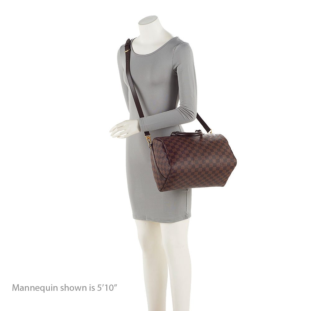 Louis Vuitton Damier Ebene Speedy Bandouliere 30 Satchel (SHF-21423)