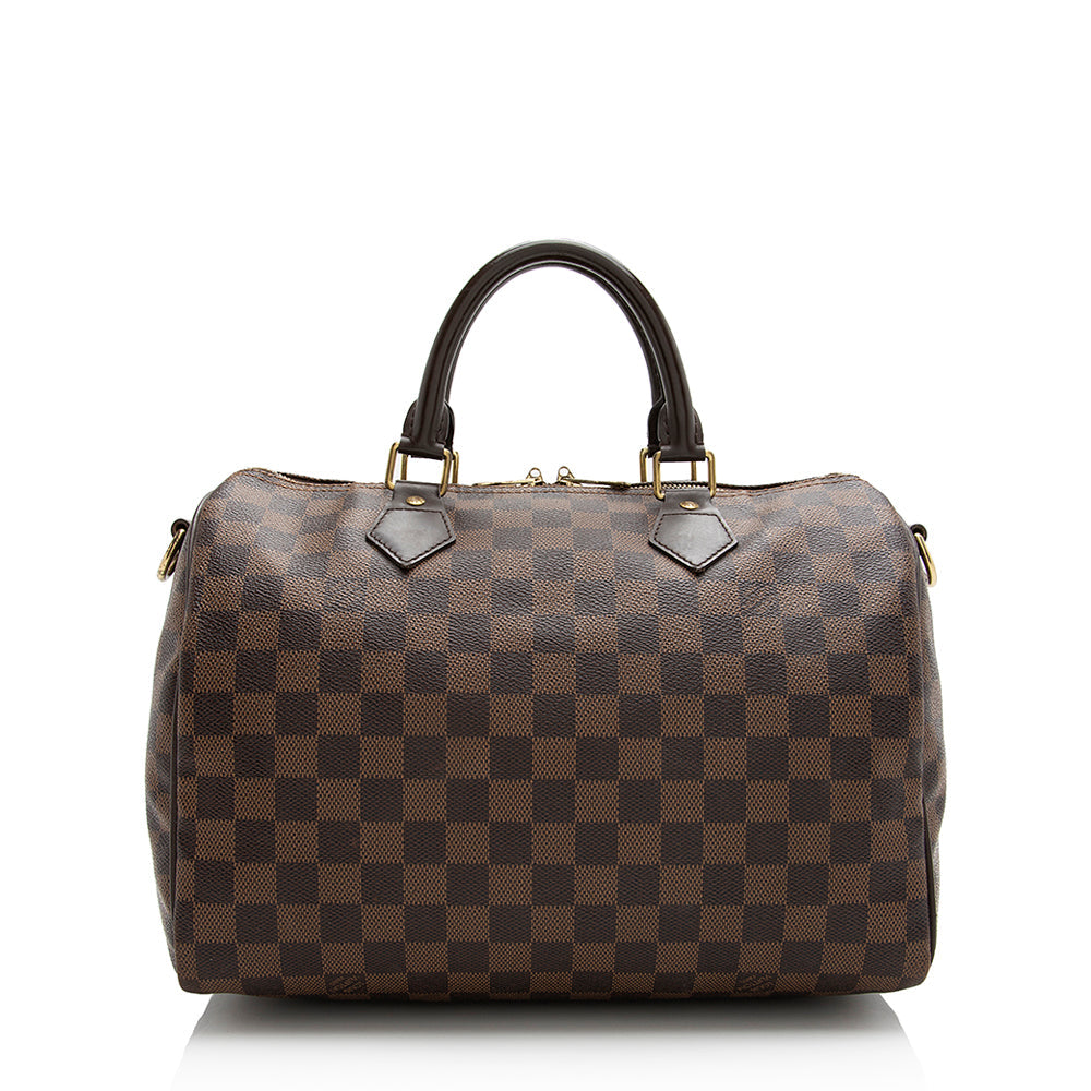 Louis Vuitton Damier Ebene Speedy Bandouliere 30 Satchel (SHF-21943)