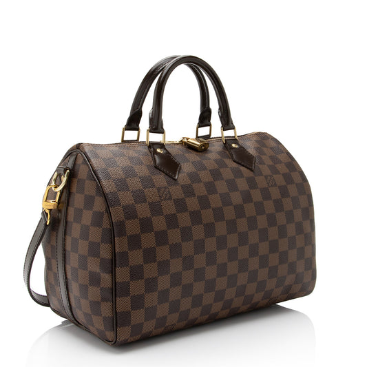Louis Vuitton Damier Ebene Speedy Bandouliere 30 Satchel (SHF-XEgoqX)