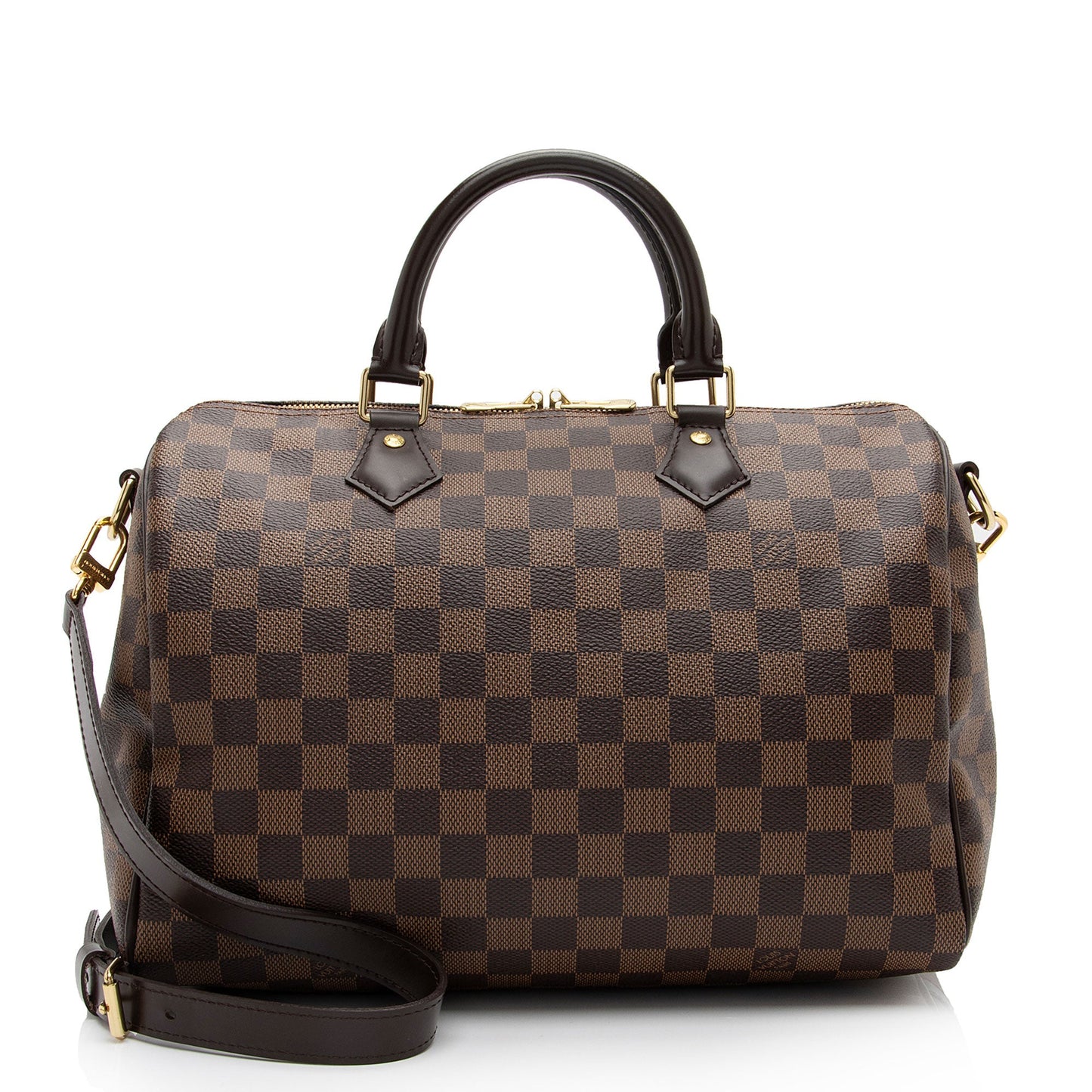 Louis Vuitton Damier Ebene Speedy Bandouliere 30 Satchel (SHF-jMwGuO)