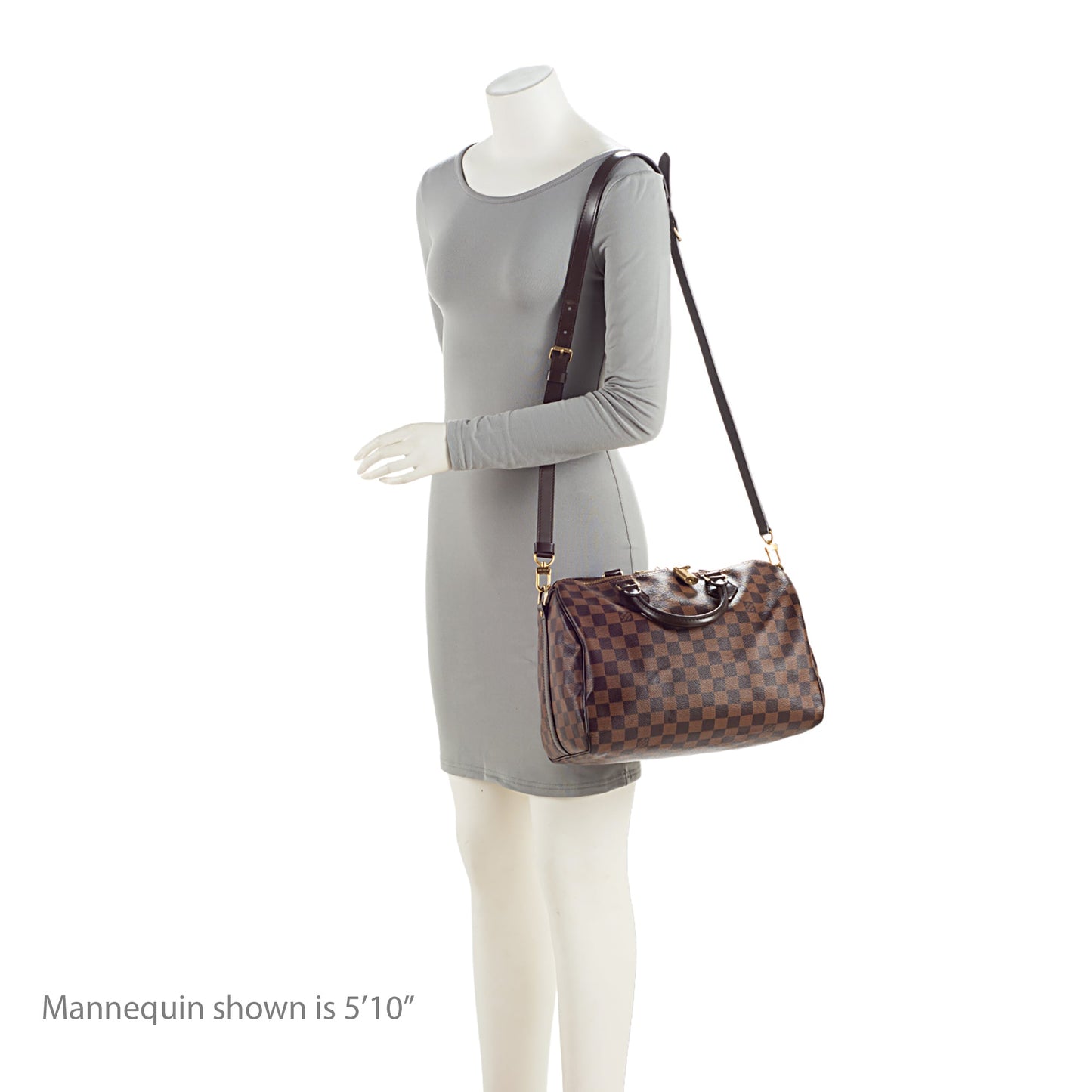 Louis Vuitton Damier Ebene Speedy Bandouliere 30 Satchel (SHF-tRz4ua)