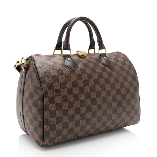 Louis Vuitton Damier Ebene Speedy Bandouliere 30 Satchel (SHF-YhWbDR)