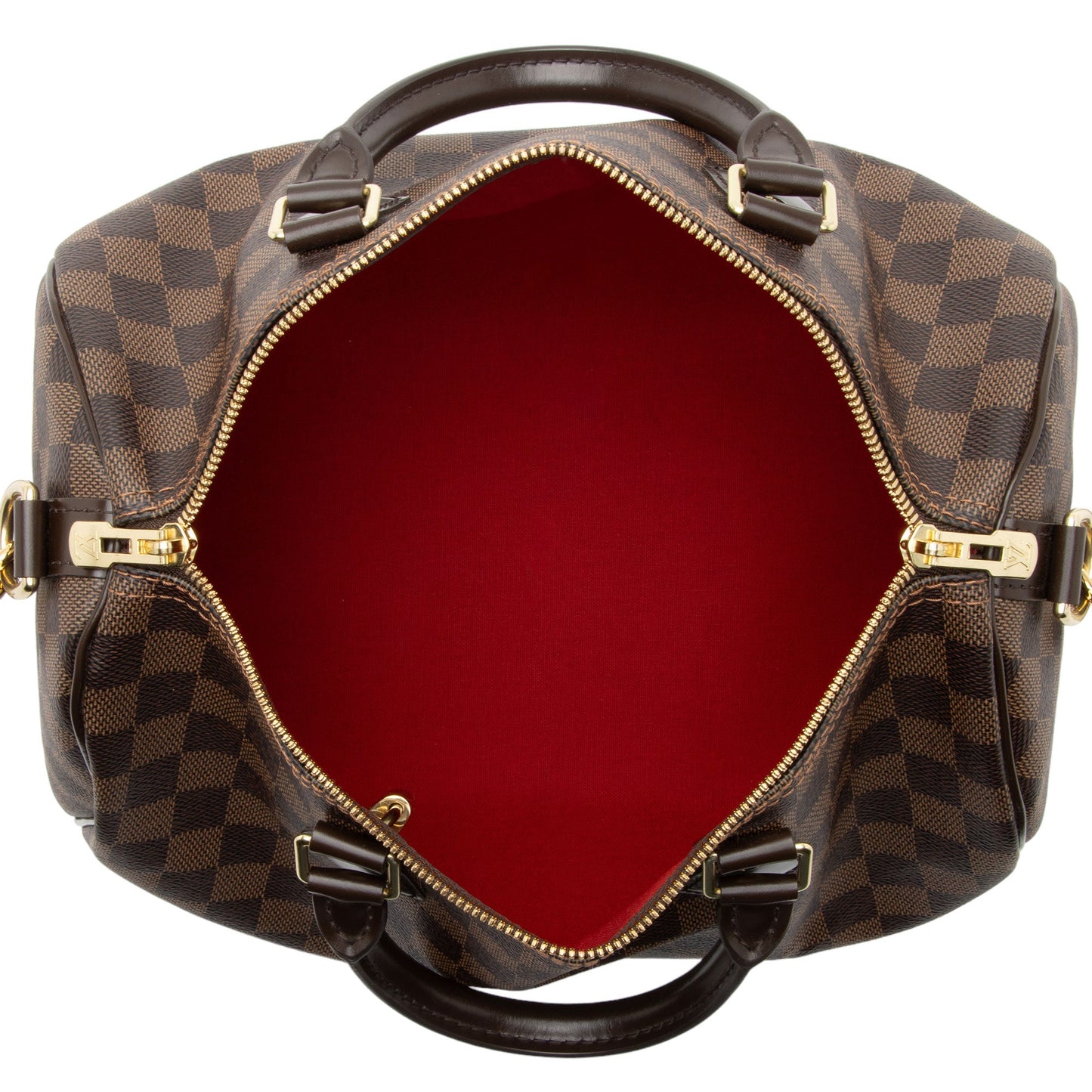 Louis Vuitton Damier Ebene Speedy Bandouliere 30 Satchel (SHF-Gf2JZ0)