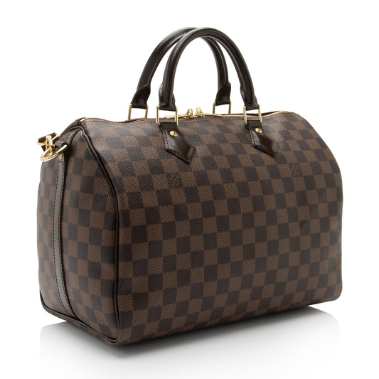 Louis Vuitton Damier Ebene Speedy Bandouliere 30 Satchel (SHF-Gf2JZ0)