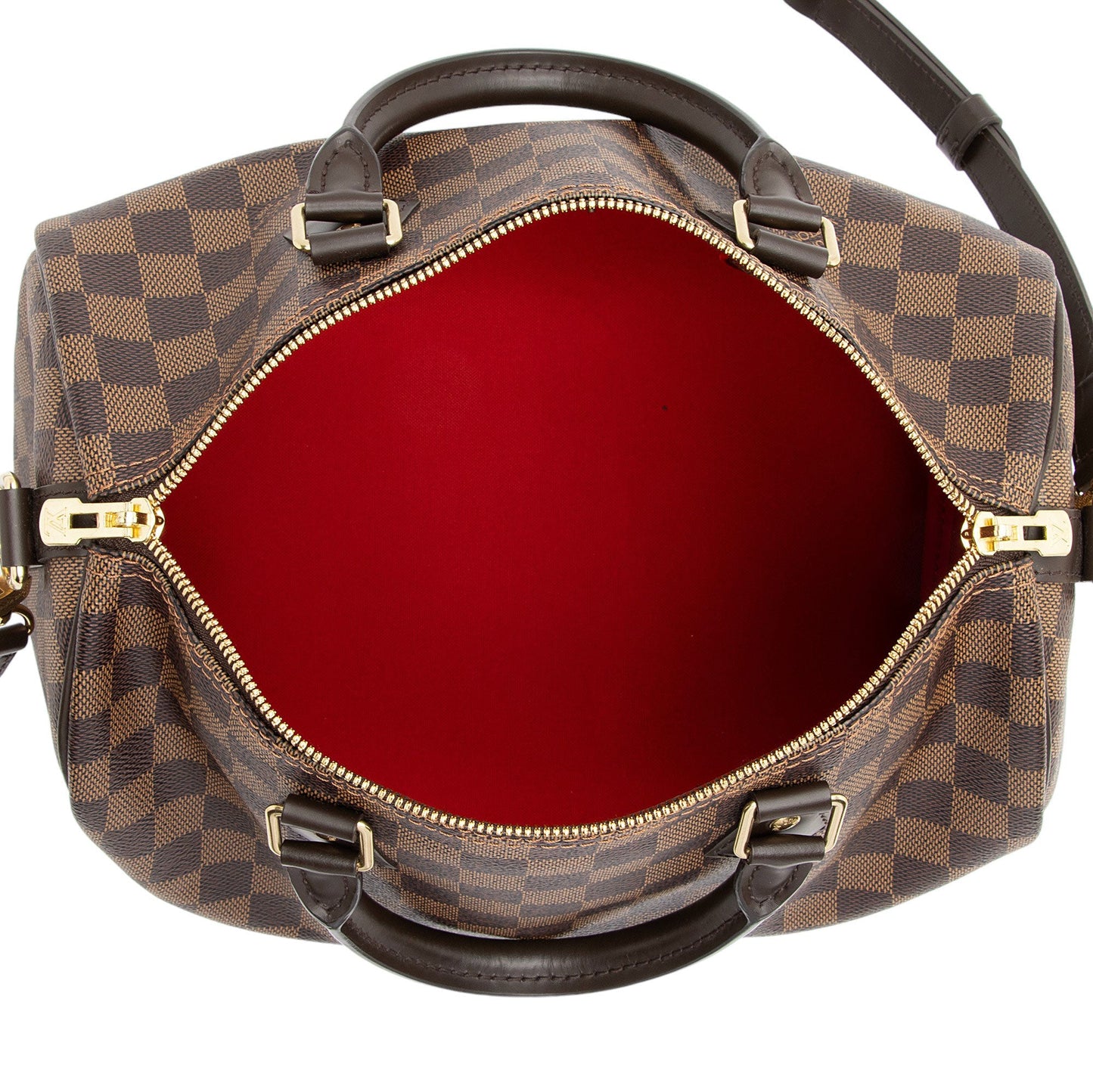 Louis Vuitton Damier Ebene Speedy Bandouliere 30 Satchel (SHF-SElxoD)