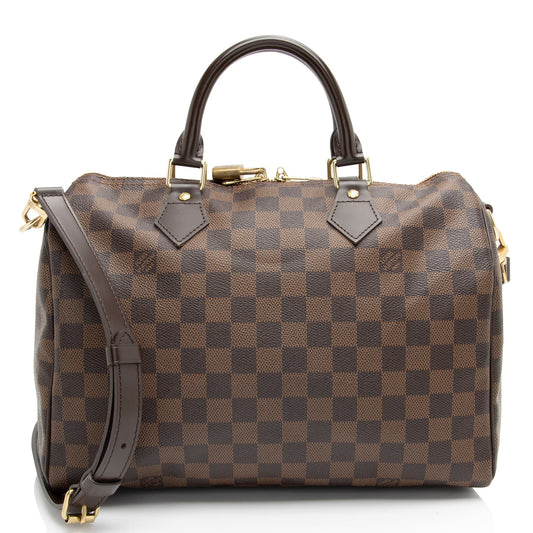 Louis Vuitton Damier Ebene Speedy Bandouliere 30 Satchel (SHF-9xbfu9)