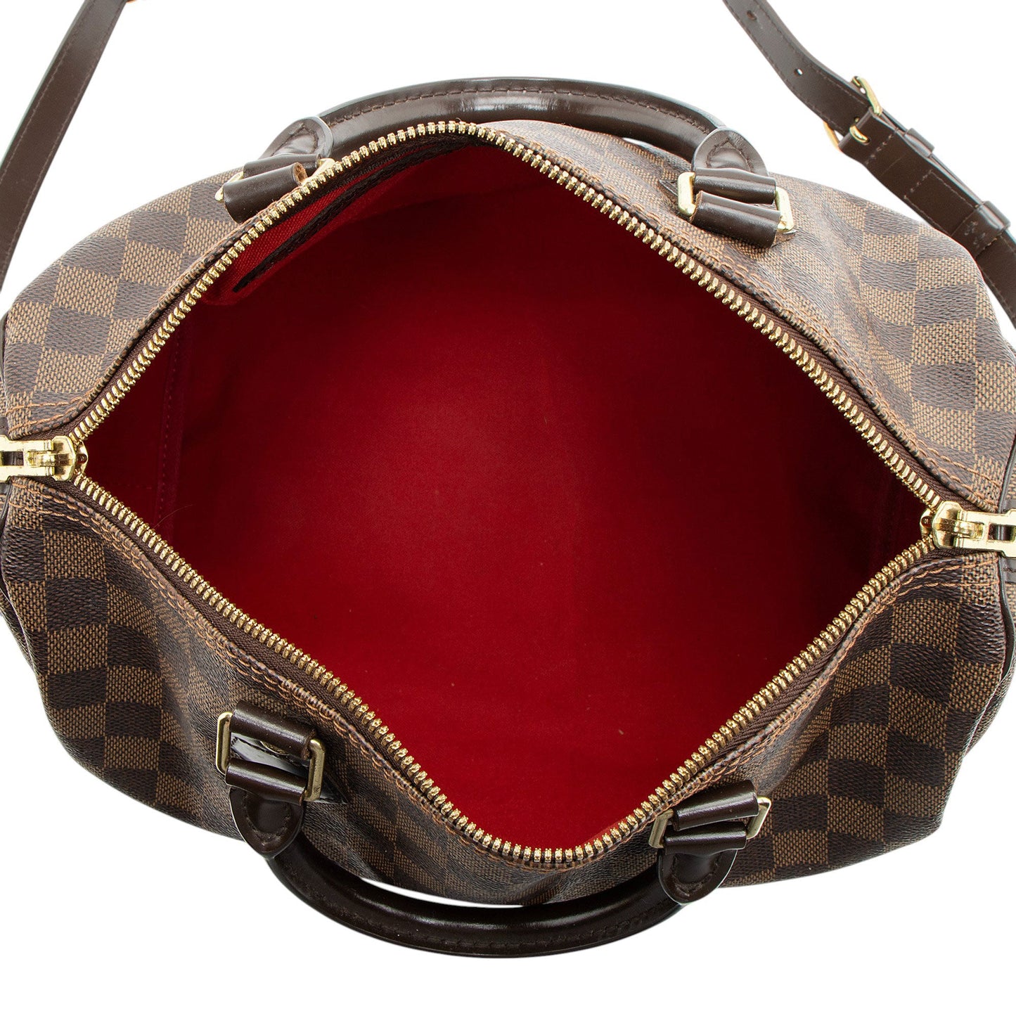 Louis Vuitton Damier Ebene Speedy Bandouliere 30 Satchel