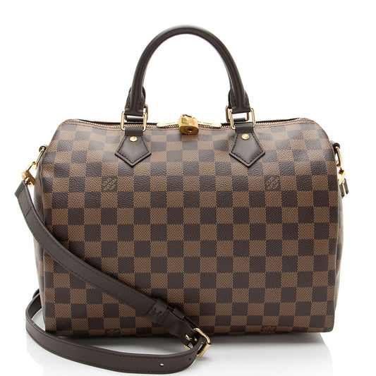 Louis Vuitton Damier Ebene Speedy Bandouliere 30 Satchel