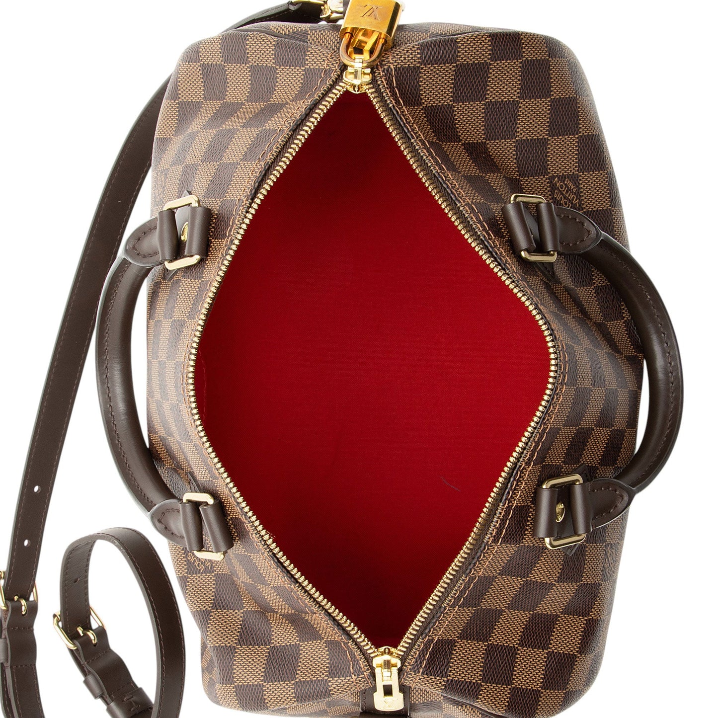 Louis Vuitton Damier Ebene Speedy Bandouliere 30 Satchel