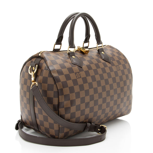 Louis Vuitton Damier Ebene Speedy Bandouliere 30 Satchel