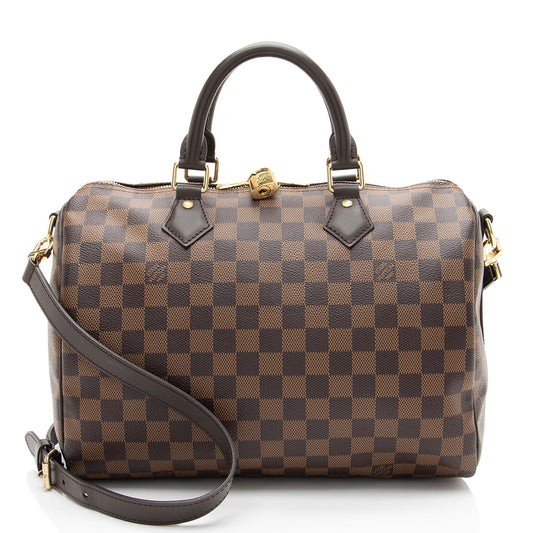 Louis Vuitton Damier Ebene Speedy Bandouliere 30 Satchel