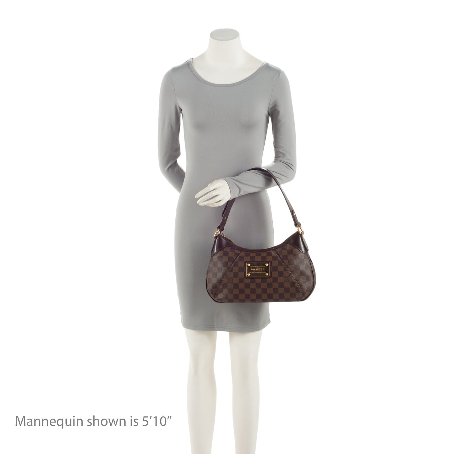 Louis Vuitton Damier Ebene Thames PM Shoulder Bag (SHF-148Iro)