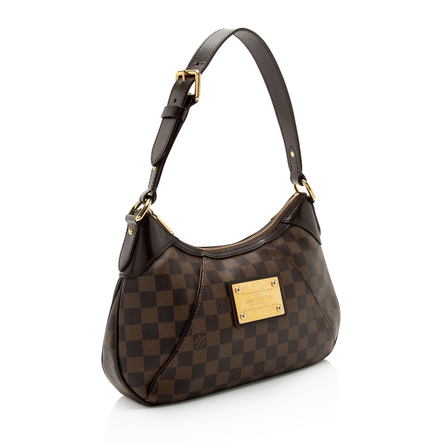 Louis Vuitton Damier Ebene Thames PM Shoulder Bag (SHF-148Iro)