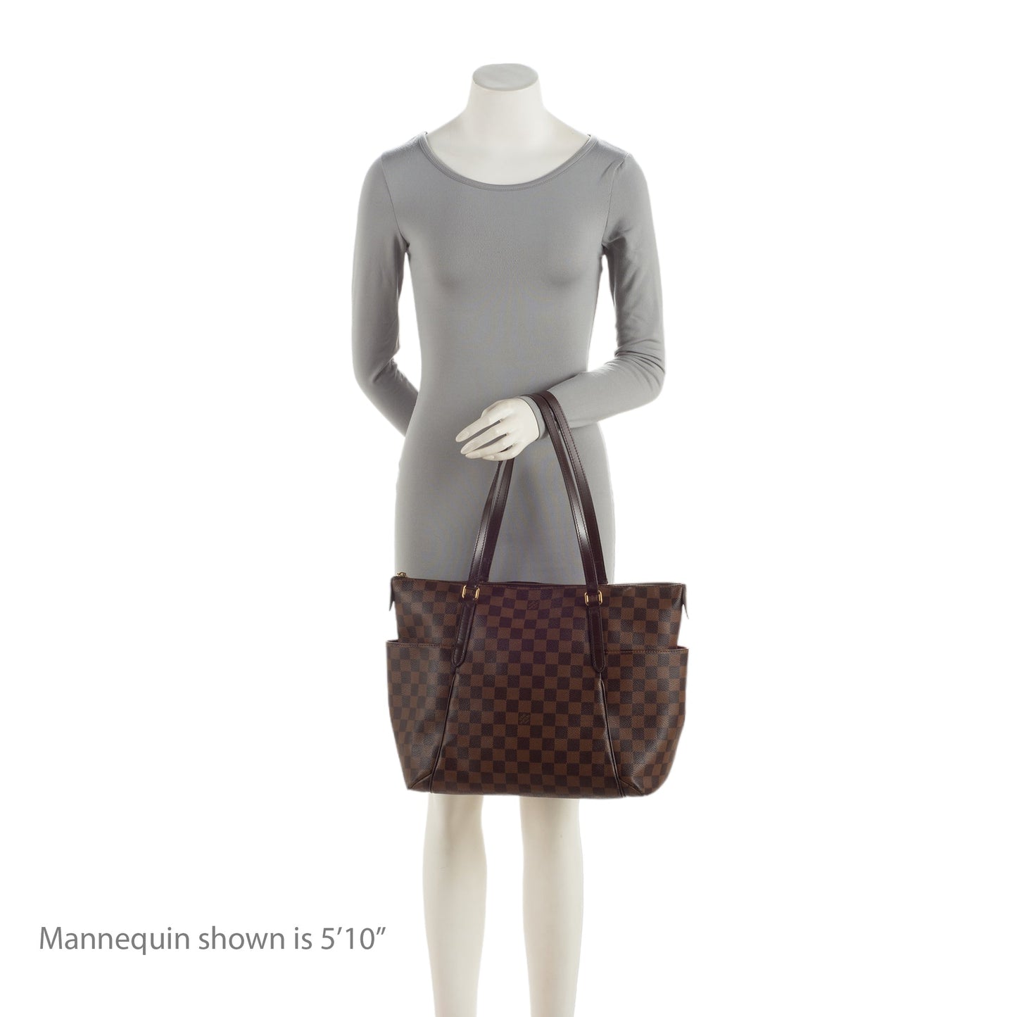 Louis Vuitton Damier Ebene Totally MM Tote (SHF-3N2ztC)