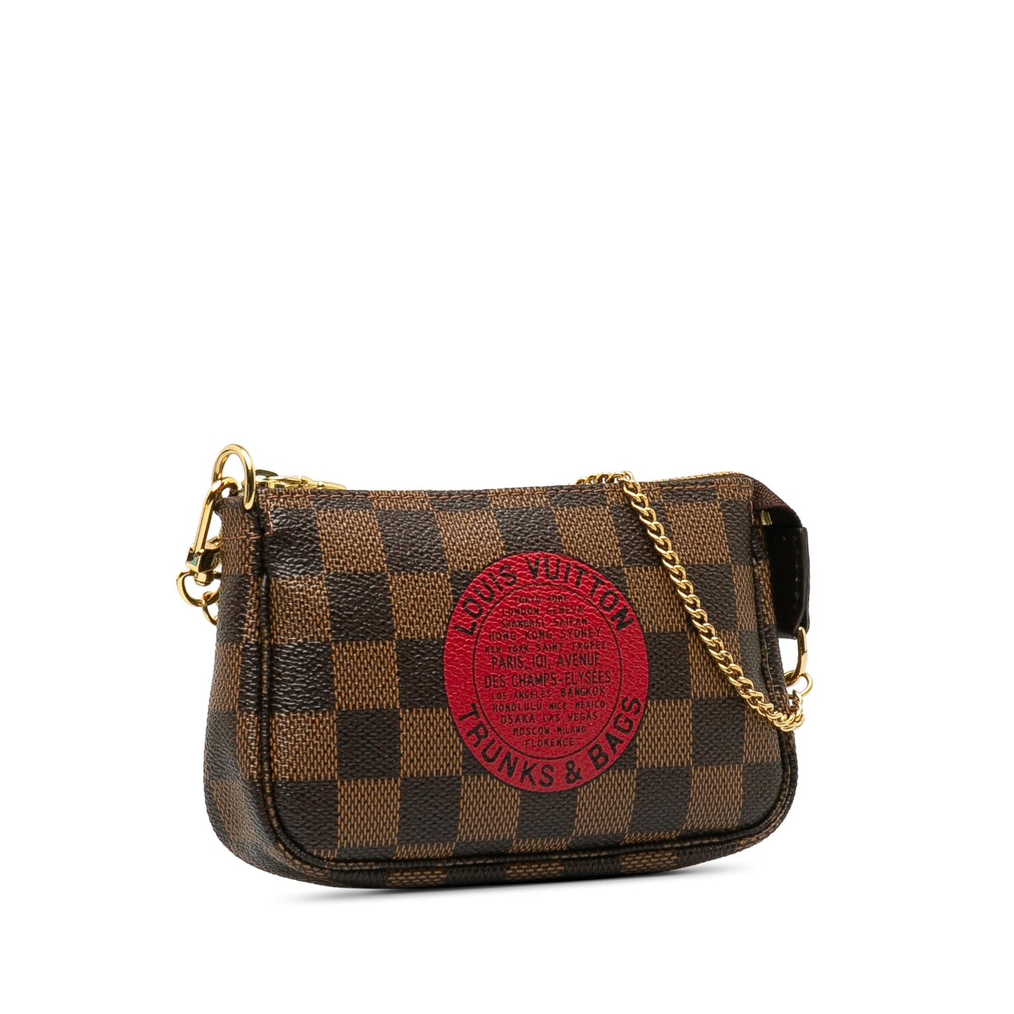 Louis Vuitton Damier Ebene Trunks and Bags Mini Pochette Accessoires (SHG-oshdFV)