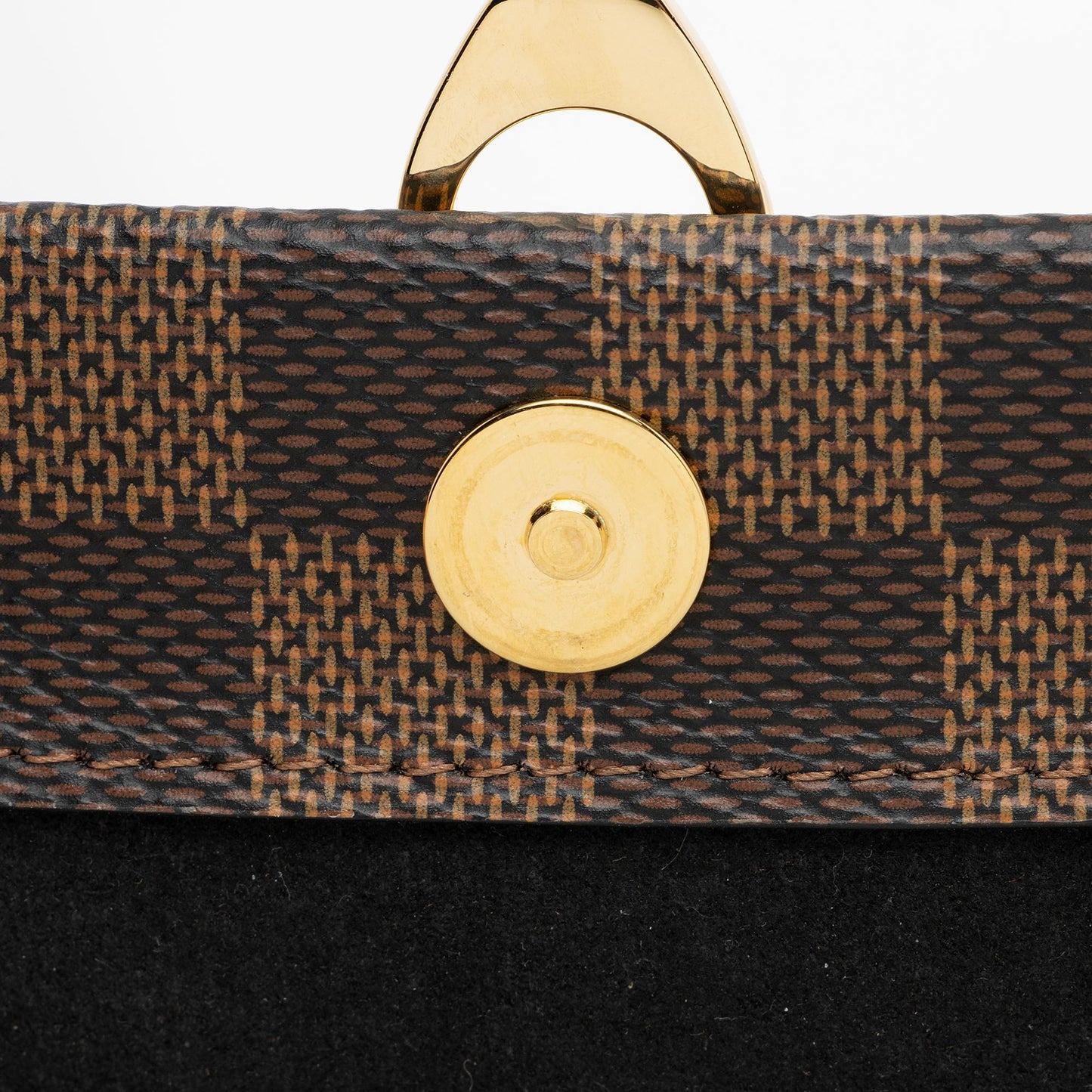 Louis Vuitton Damier Ebene Vavin Chain Wallet (SHF-Q7lkzh)