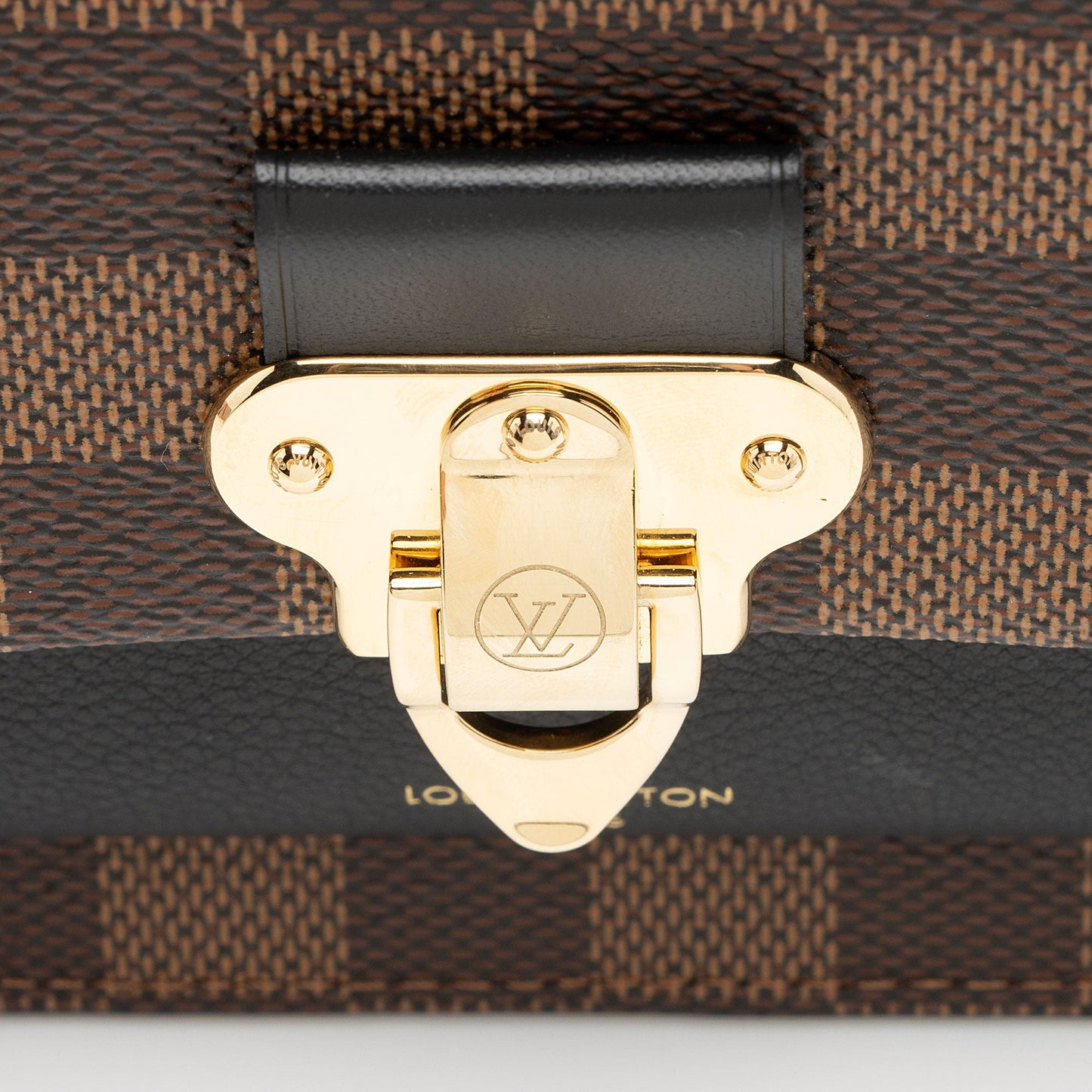 Louis Vuitton Damier Ebene Vavin Chain Wallet (SHF-0jS0VB)