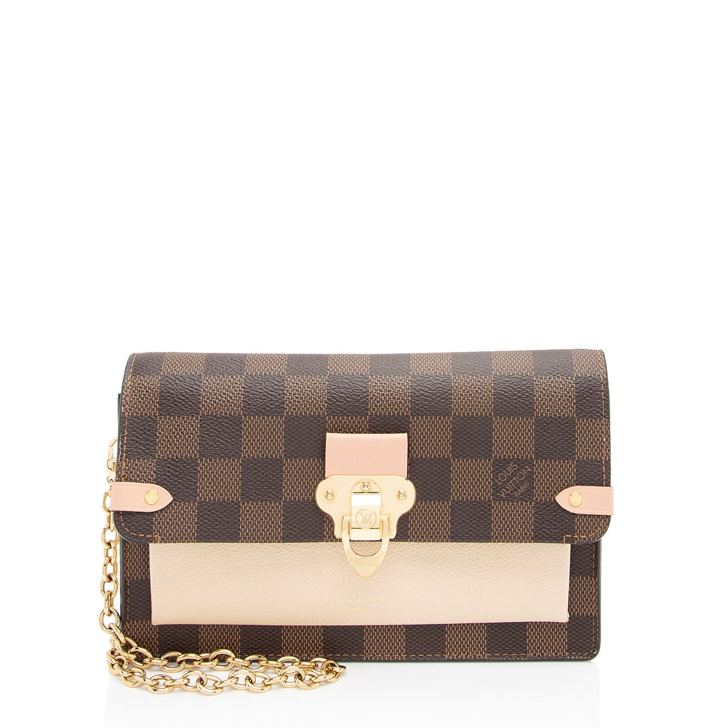 Louis Vuitton Damier Ebene Vavin Chain Wallet (SHF-SzZMpa)