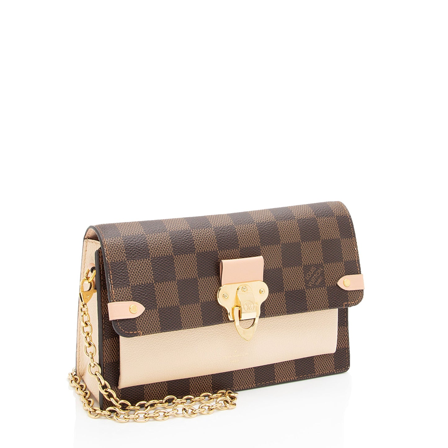 Louis Vuitton Damier Ebene Vavin Chain Wallet (SHF-SzZMpa)