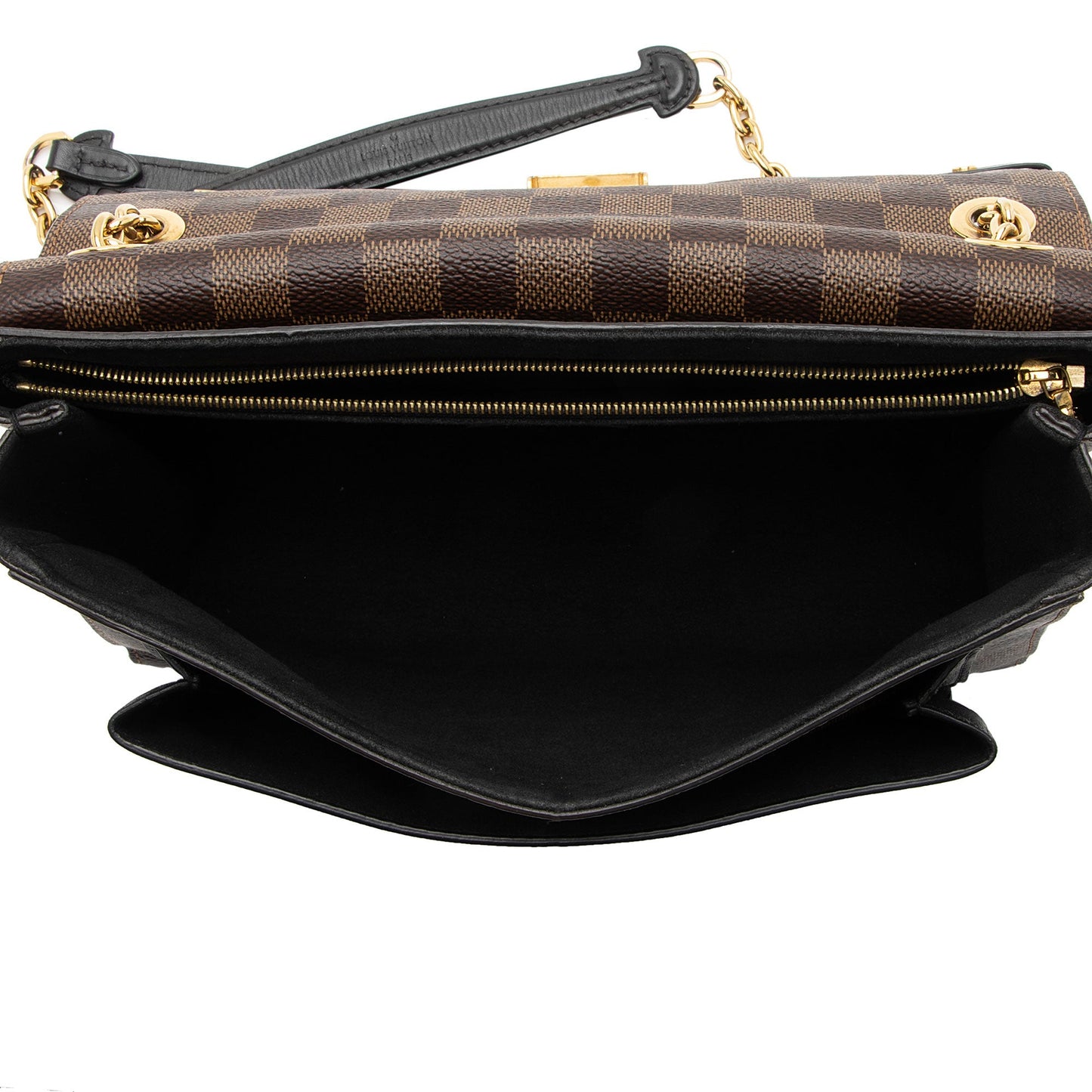 Louis Vuitton Damier Ebene Vavin PM Shoulder Bag (SHF-6vFamC)