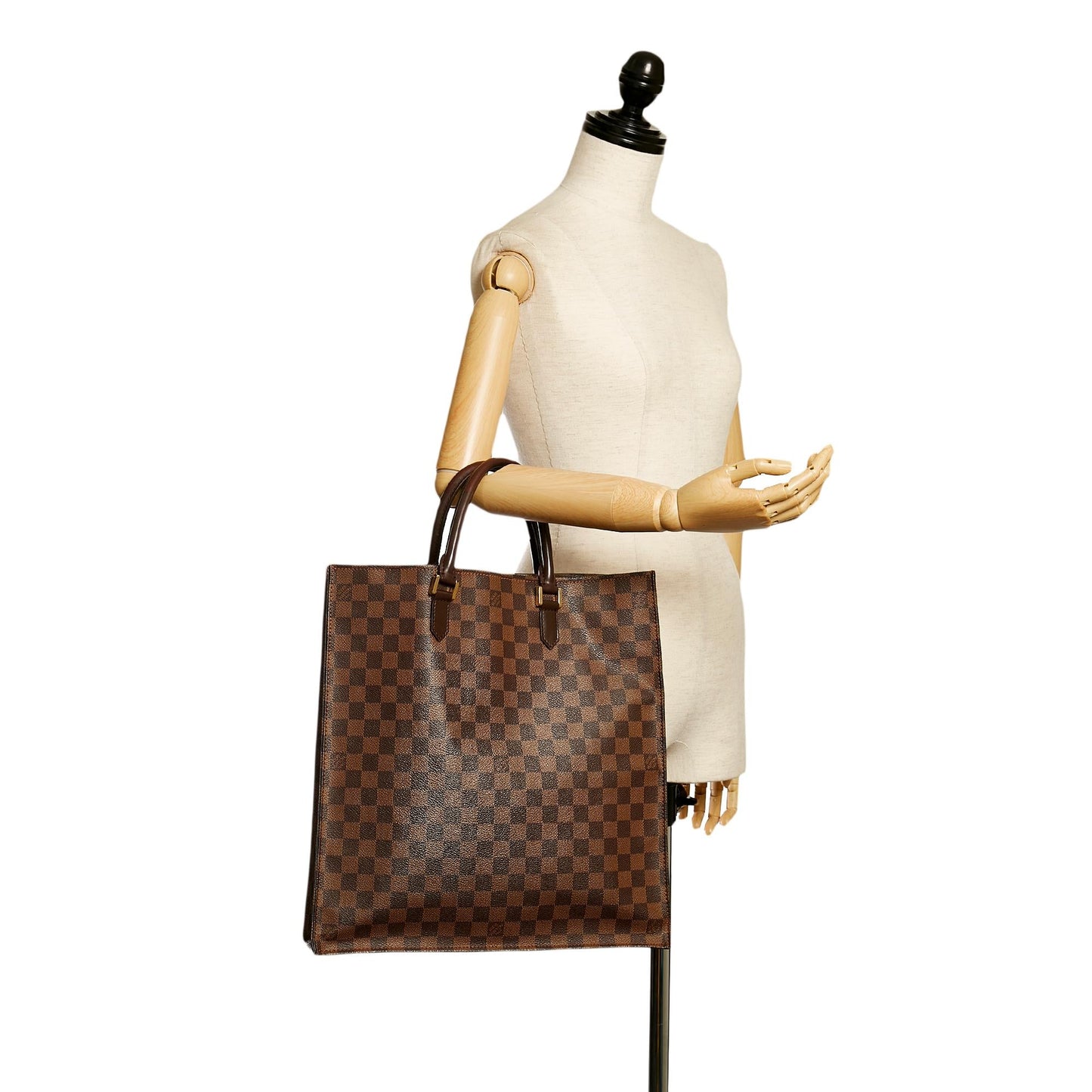 Louis Vuitton Damier Ebene Venice Sac Plat (SHG-33413)