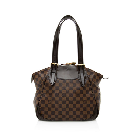 Louis Vuitton Damier Ebene Verona MM Shoulder Bag (SHF-19816)