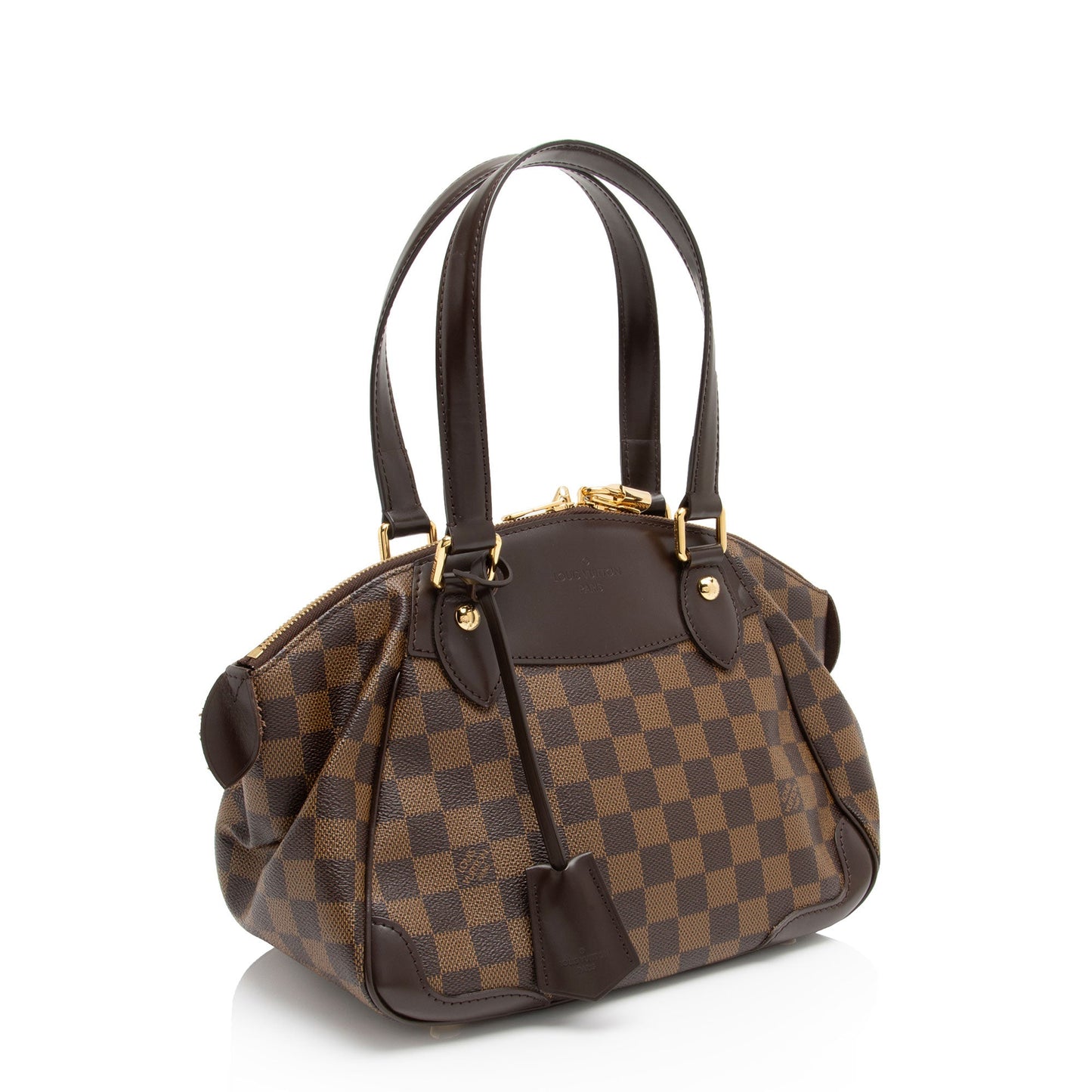 Louis Vuitton Damier Ebene Verona PM Shoulder Bag (SHF-5ip7Pw)