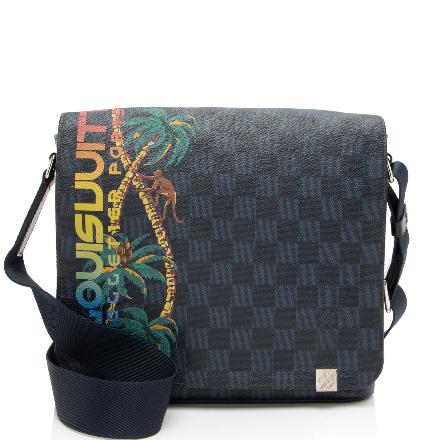 Louis Vuitton Damier Graphite Cobalt Jungle District PM Messenger