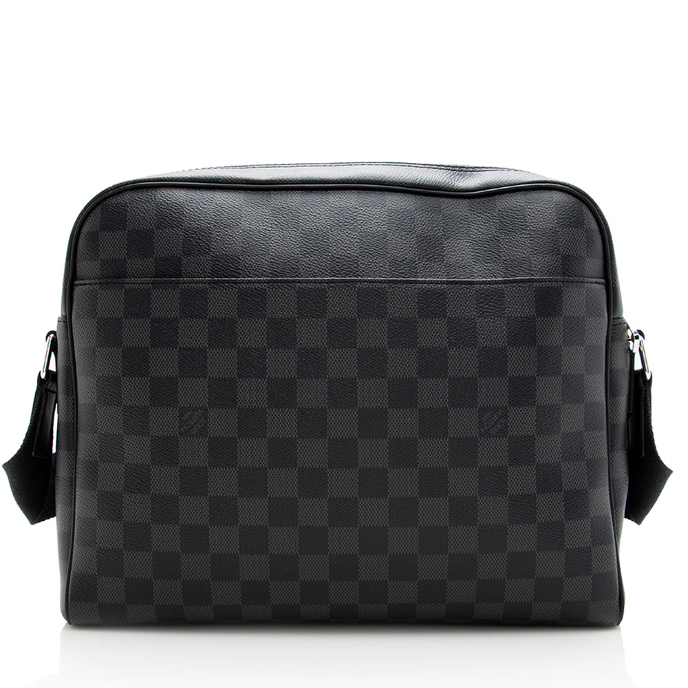 Louis Vuitton Damier Graphite Dayton Reporter MM Messenger Bag (SHF-18943)
