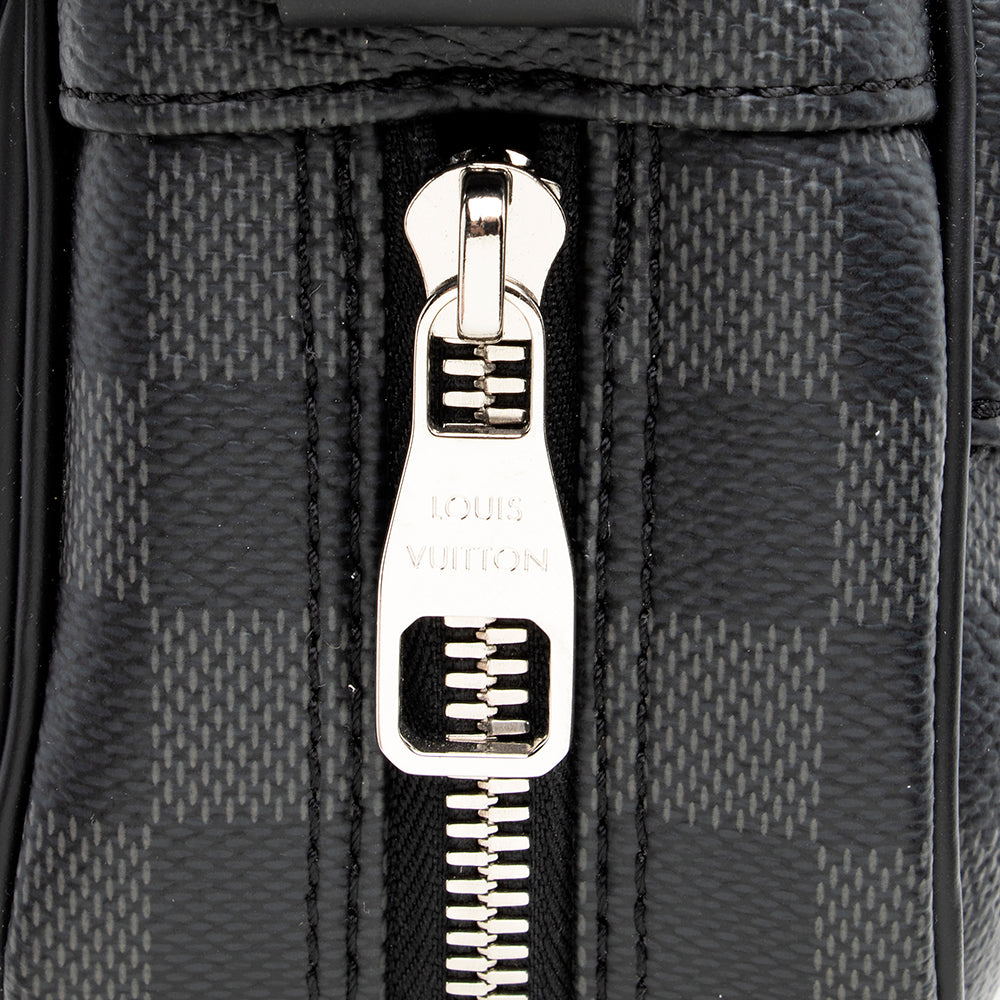 Louis Vuitton Damier Graphite Dayton Reporter MM Messenger Bag (SHF-18943)