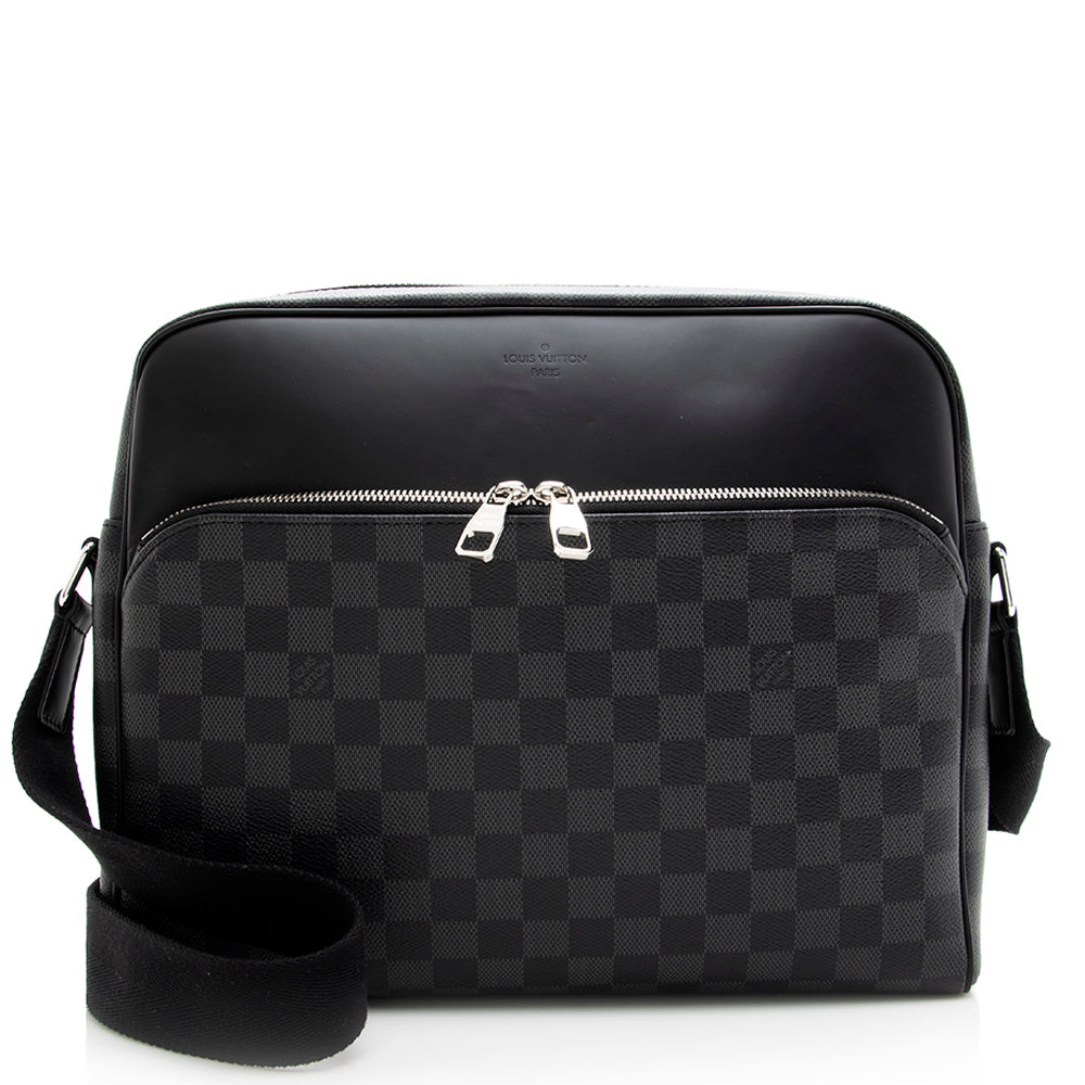 Louis Vuitton Damier Graphite Dayton Reporter MM Messenger Bag (SHF-18943)