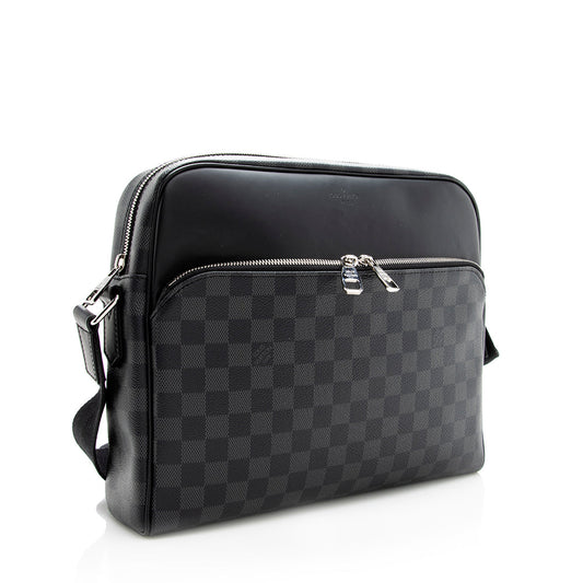 Louis Vuitton Damier Graphite Dayton Reporter MM Messenger Bag (SHF-18943)
