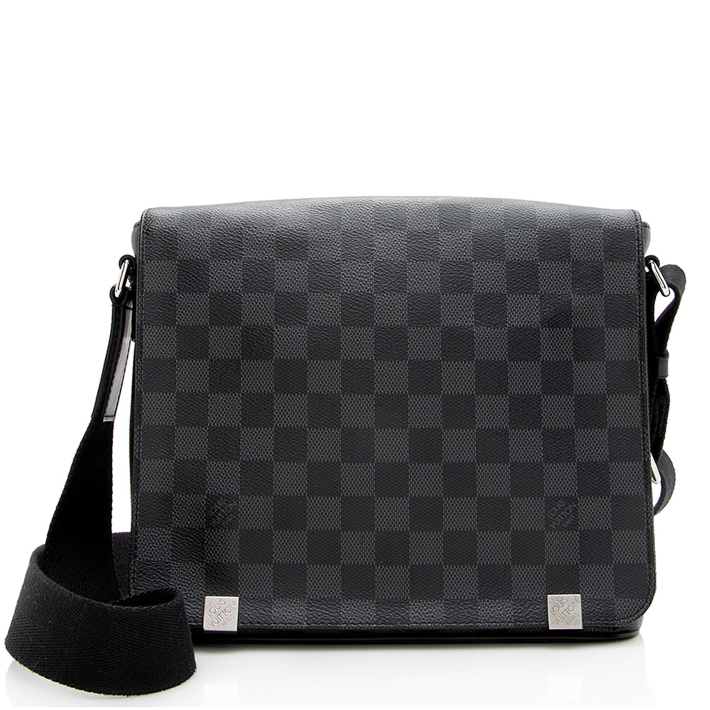 Louis Vuitton Damier Graphite District PM Messenger Bag (SHF-18831)