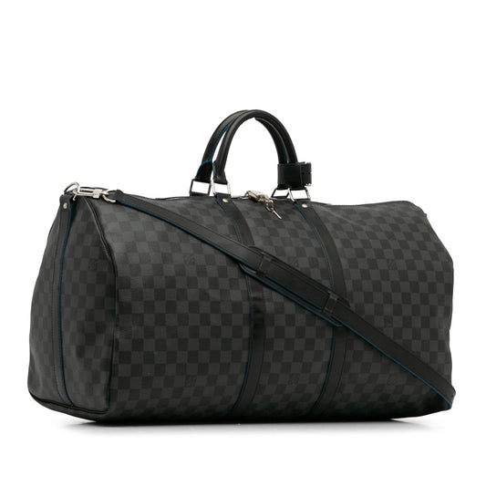 Louis Vuitton Damier Graphite Keepall Bandouliere 55 (SHG-A1oTqy)