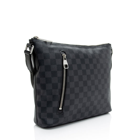 Louis Vuitton Damier Graphite Mick PM Shoulder Bag (SHF-qt5YT5)