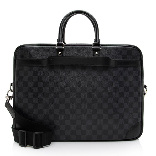 Louis Vuitton Damier Graphite Porte Documents Voyage Briefcase (SHF-3oWpzz)