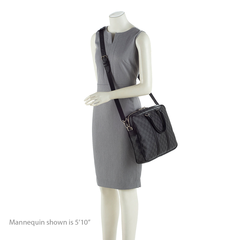 Louis Vuitton Damier Graphite Porte-Documents Voyage PM Messenger Bag (SHF-19575)
