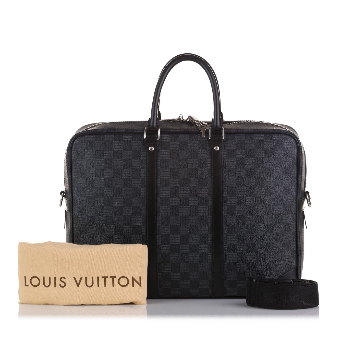 Louis Vuitton Damier Graphite Porte Documents Voyage PM (SHG-37034)