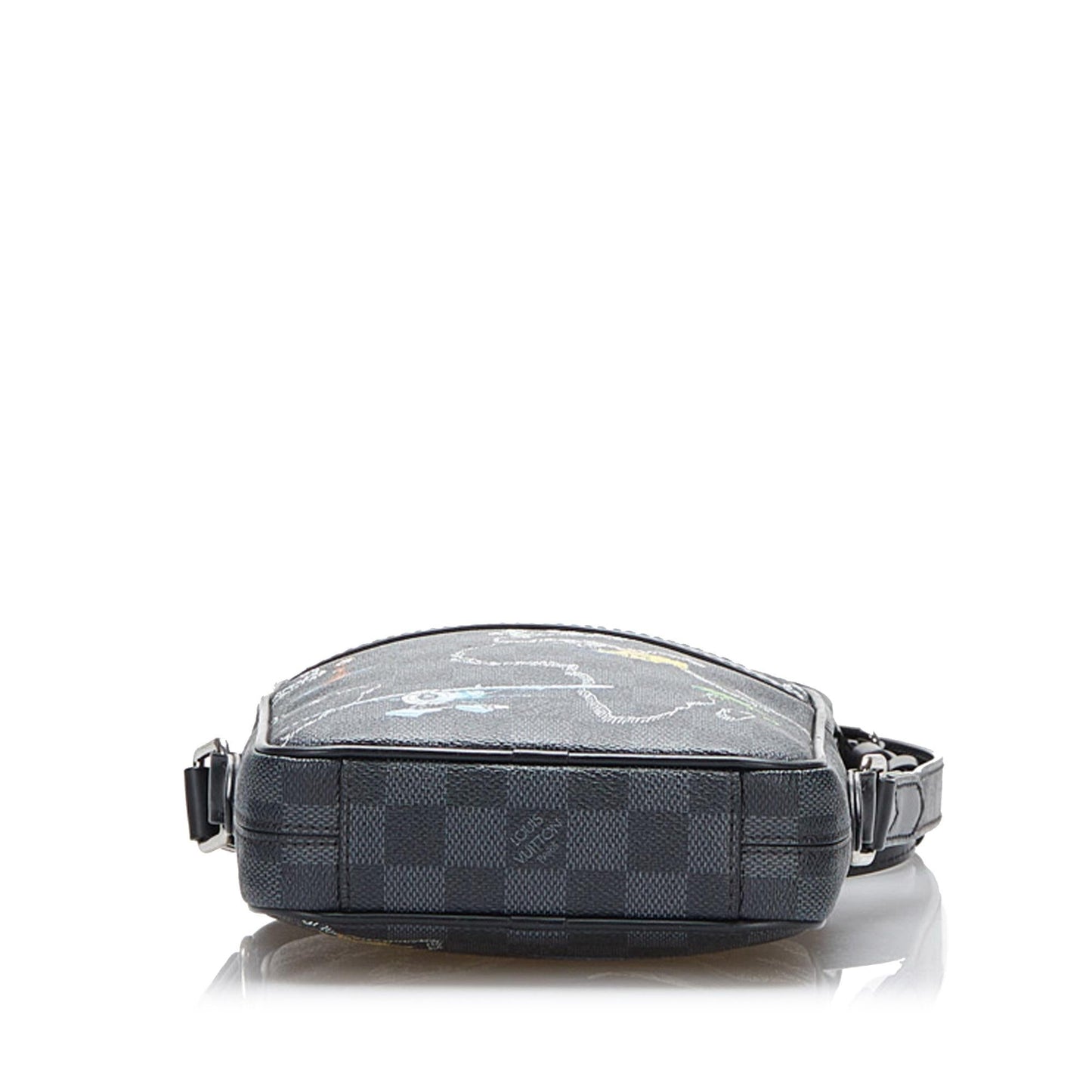 Louis Vuitton Damier Graphite Renaissance Map Danube Slim PM