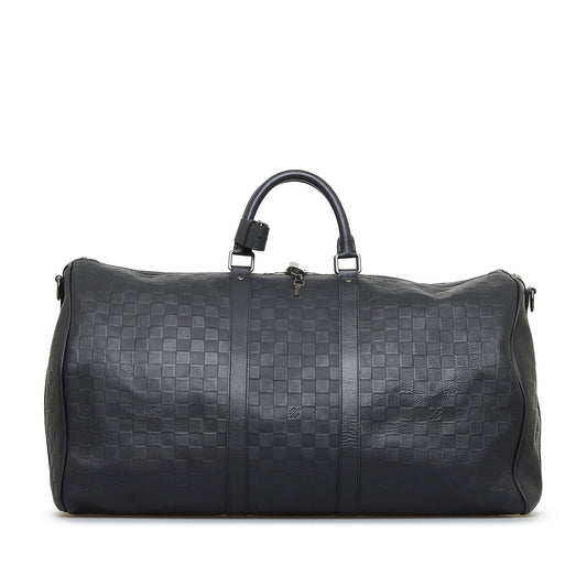 Louis Vuitton Damier Infini Keepall Bandouliere 55 (SHG-11QoKd)
