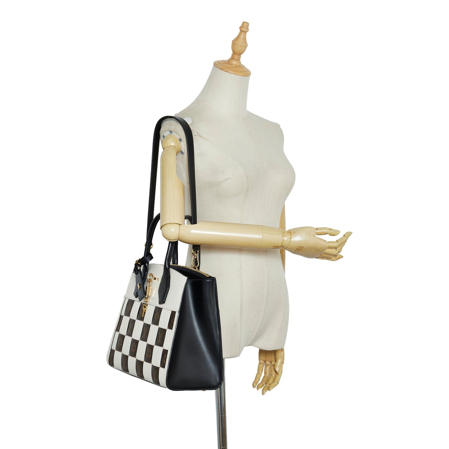 Louis Vuitton Damier Tressage City Steamer MM (SHG-tJRcCJ)