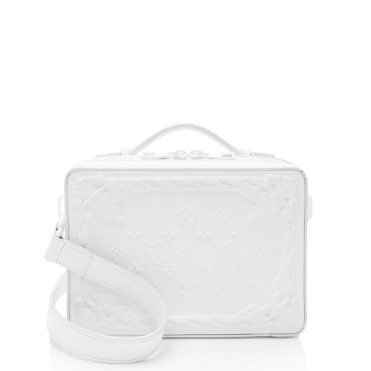 Louis Vuitton Debossed Calfskin Monogram Versailles Handle Soft Trunk