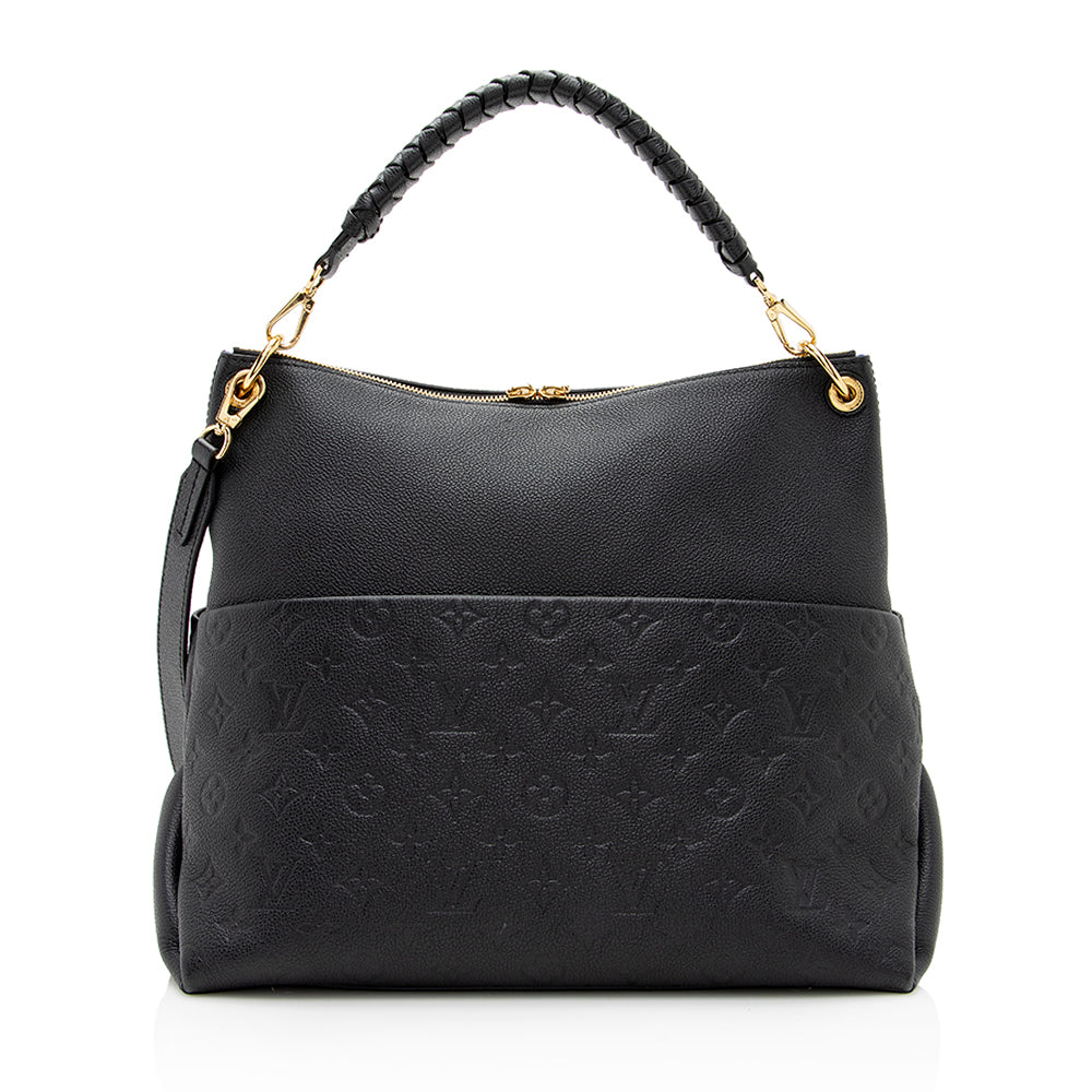 Louis Vuitton Embossed Grained Leather Maida Hobo (SHF-21160)