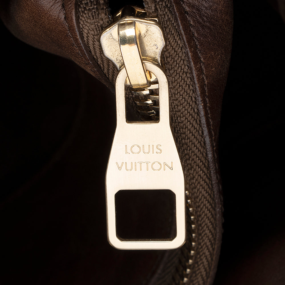 Louis Vuitton Embossed Leather Paris Souple Whisper GM Tote (SHF-19352)