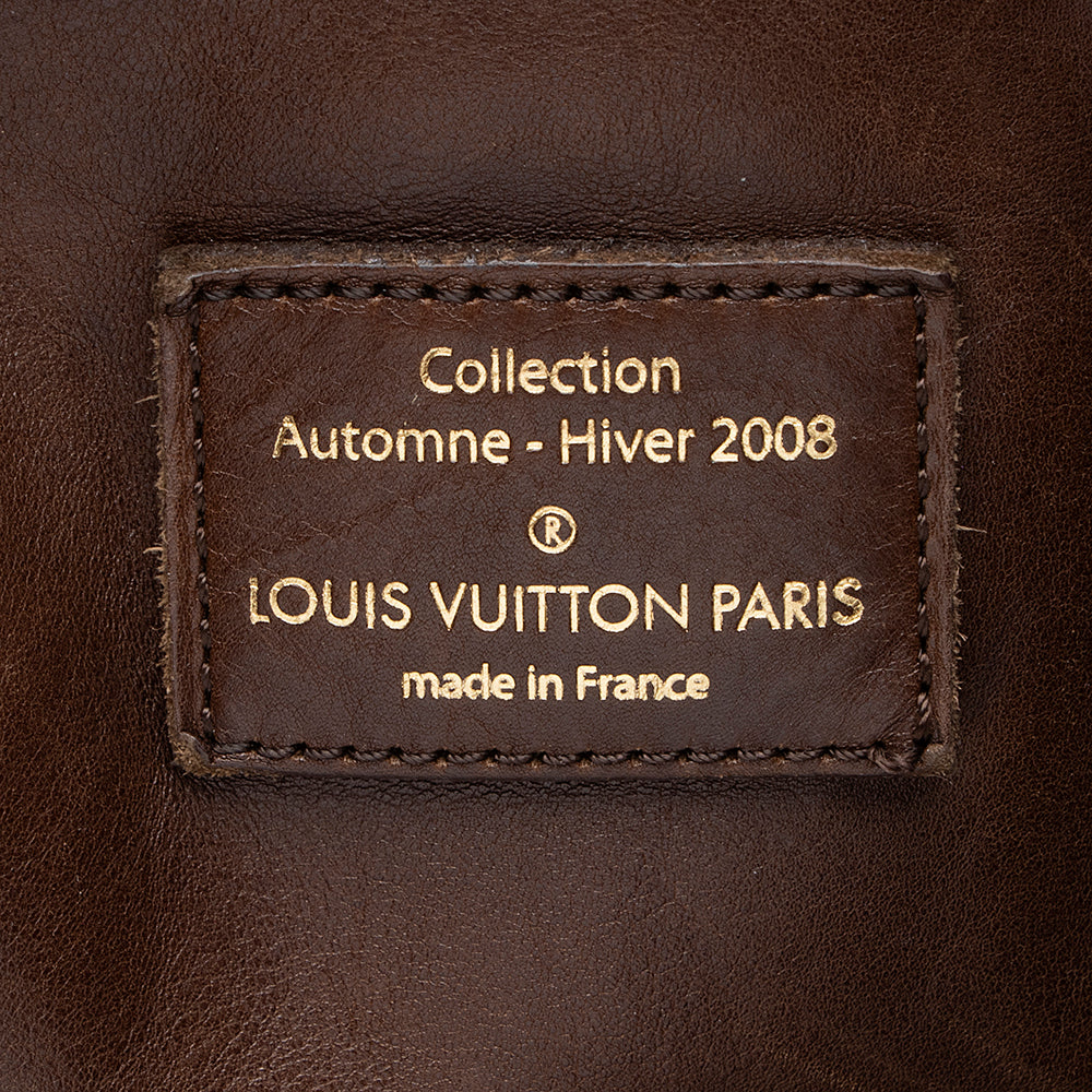 Louis Vuitton Embossed Leather Paris Souple Whisper GM Tote (SHF-19352)