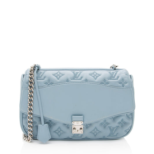 Louis Vuitton Embroidered Monogram Lambskin Mama Broderie Shoulder Bag -