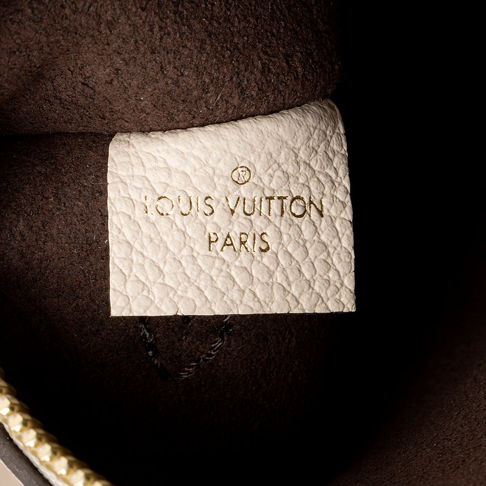 Louis Vuitton Giant Monogram  Empreinte Neverfull MM Pochette (SHF-20860)
