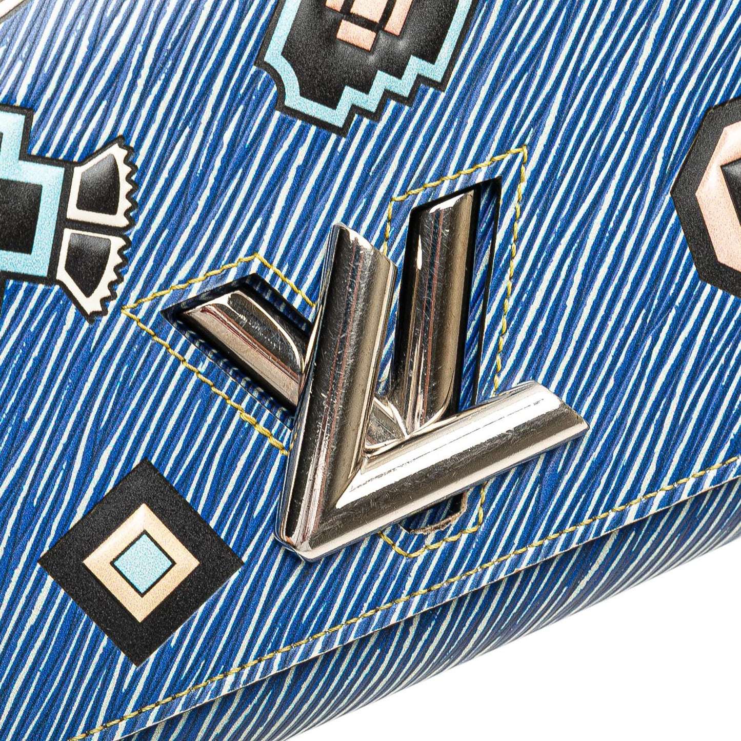 Louis Vuitton Epi Denim Twist Azteque Wallet on Chain
