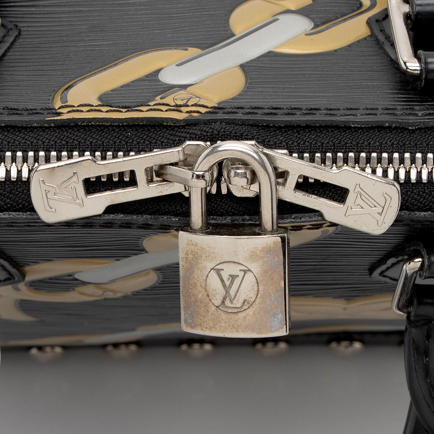 Louis Vuitton Epi Leather Chain Flower Alma PM Satchel